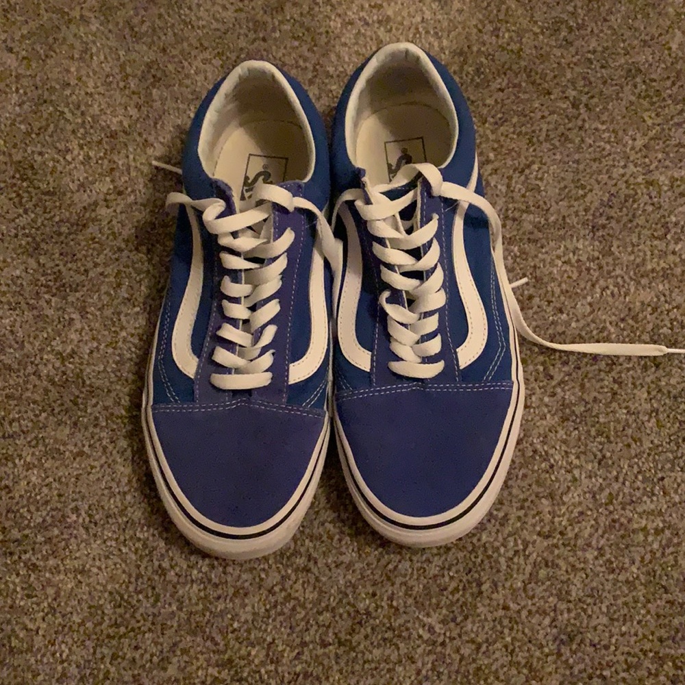 Blue and purple vans